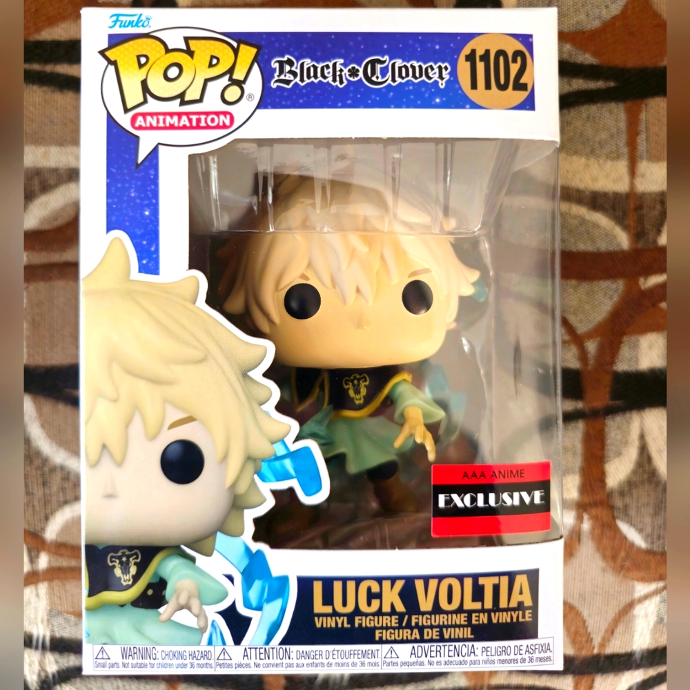 Funko Pop! Animation: Black Clover Luck Voltia #1102 AAA Anime Exclusive!